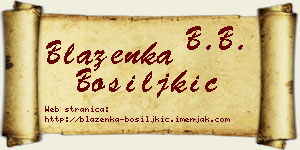 Blaženka Bosiljkić vizit kartica